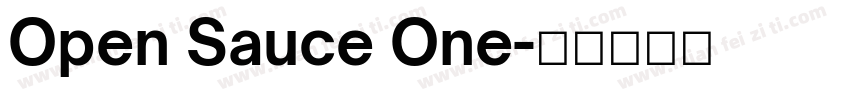 Open Sauce One字体转换